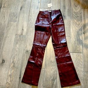 Revolve leather Oxford Blood pants